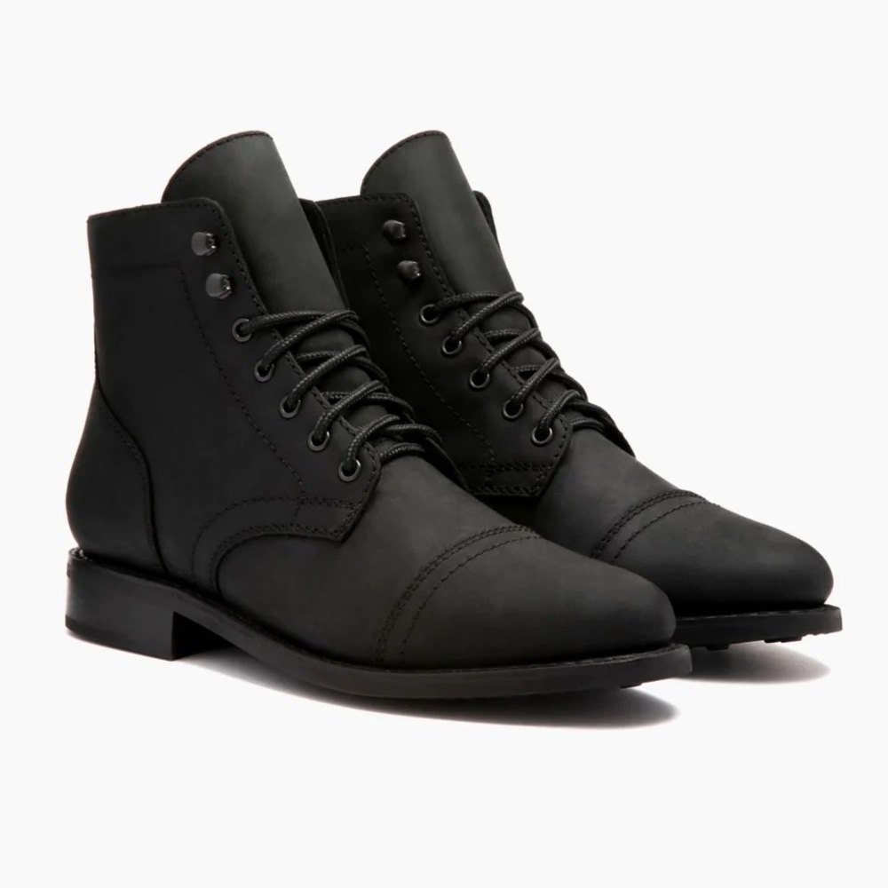 Thursday Captain boots, black leather